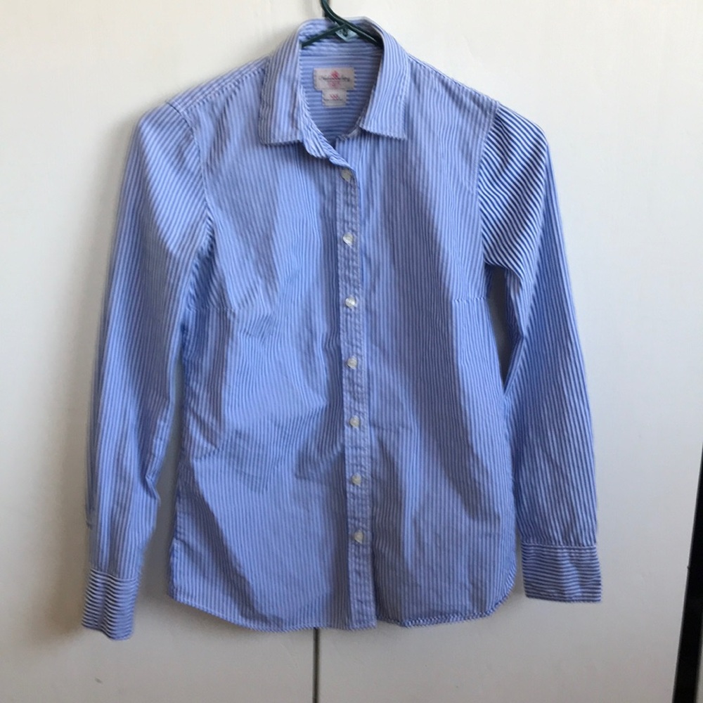 Button Down Vertical Striped Shirt - image 1